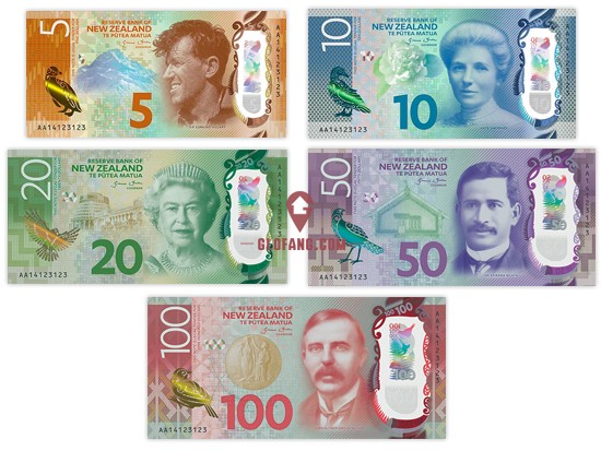 新西兰政府公布新版纸币20元、50元、100元票样
