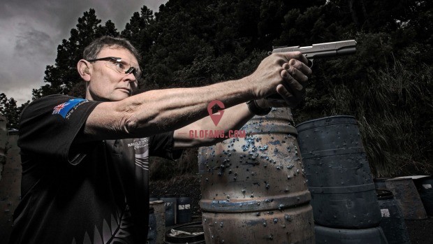 Pistol shooter Raymond O'Brien plans to start a pistol shooting range near Kaukapakapa, north of Auckland. Some of the ...