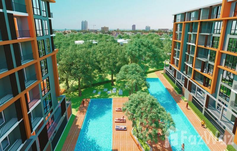 华欣海滩，华欣与城市，绿色景观出售2床公寓