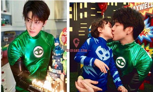 实力暖爸！泰国男星Mike为儿子庆生7.jpg