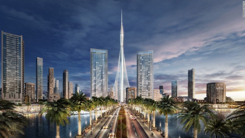 Dubai-tallest-tower-and-largest-mall-Creek-Harbour