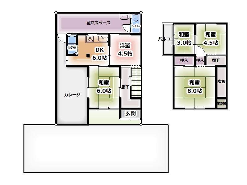日本京都市一户建别墅 自住 日式和风 南向采光好 生活便利