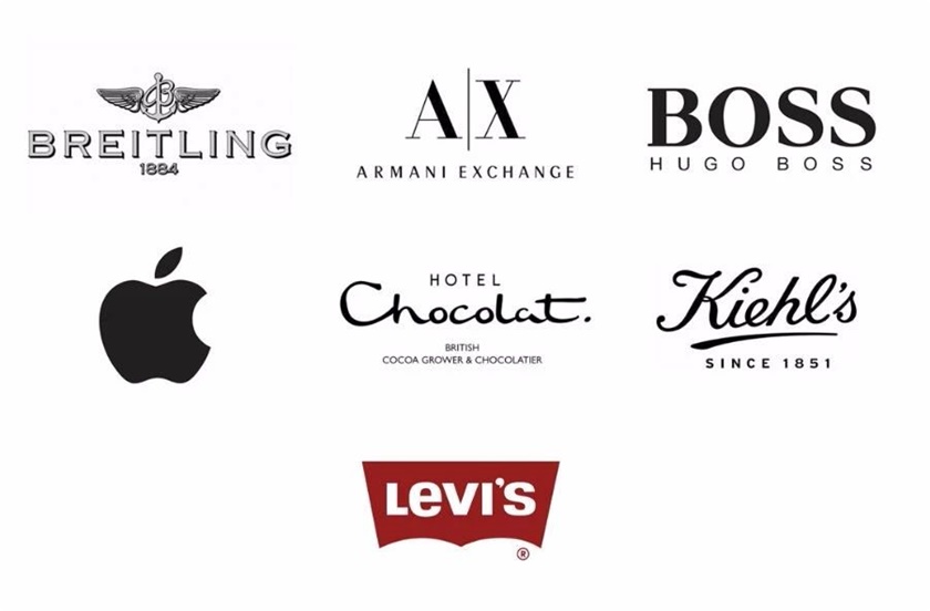 westfield 包括众多知名的品牌.