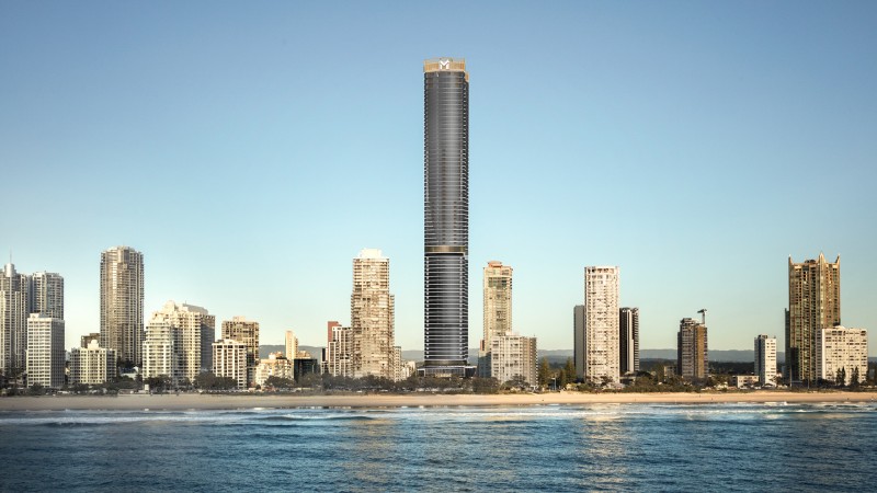 澳洲黄金海岸全新超高层豪华公寓！360度无敌滨海城市景观！