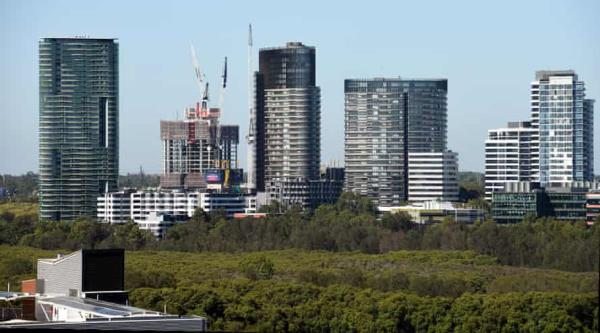 The Opal Tower apartments at Sydney Olympic Park