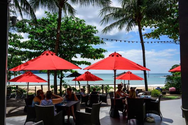 Tourists at a hotel restaurant in Phuket. (Photo: AFP)