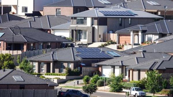 A general view of housing construction in the outer Melbourne suburb of Sunbury