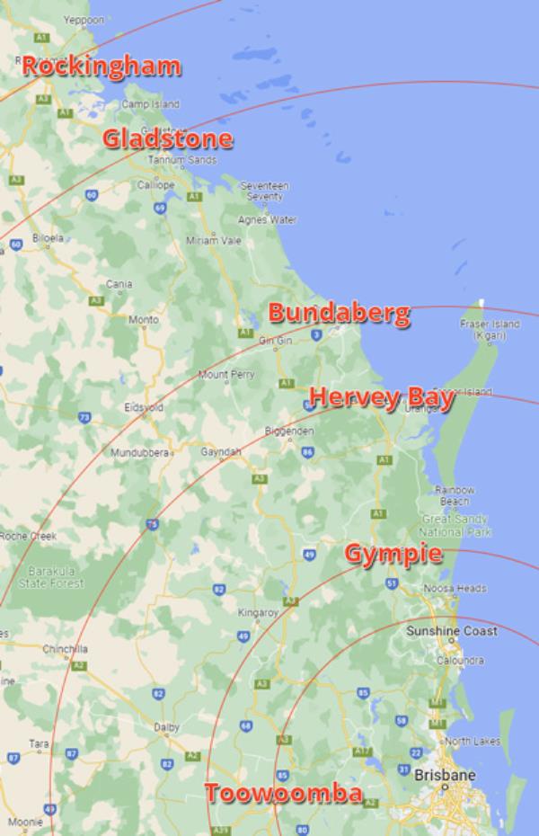 Sunshine Coast Map