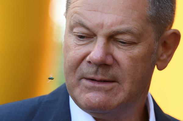 German Chancellor Olaf Scholz visits the communal power supplier Stadtwerke, in Potsdam