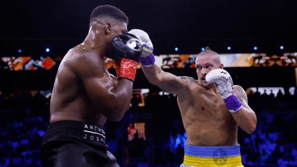 Oleksandr Usyk gets one through to Anthony Joshua