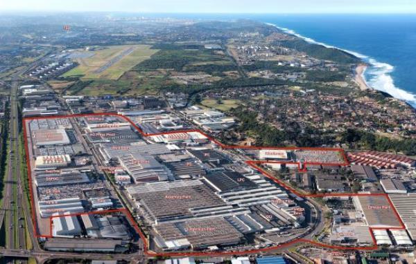 An aerial view of Toyota's Prospecton Plant in the Durban south industrial basin. Image: Supplied