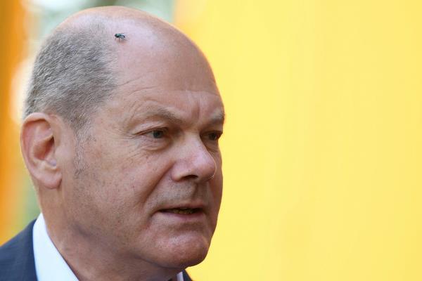 German Chancellor Olaf Scholz seen in Potsdam, Germany