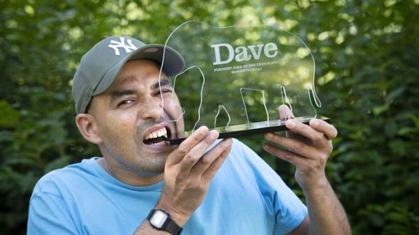 Comedian Masai Graham wins the Dave Joke of the Edinburgh Fringe 2022 award for the second time