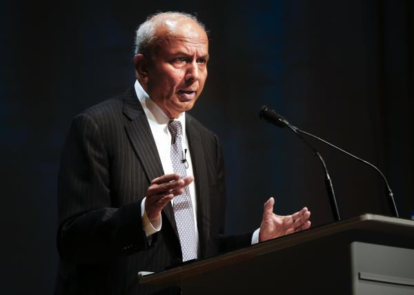 Fairfax Holdings CEO Watsa speaks at the annual general meeting for shareholders in Toronto