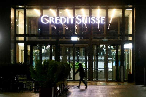 Logo of Credit Suisse is seen in Zurich