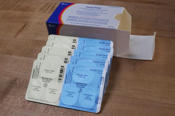 Paxlovid is shown in an illustration in Medford