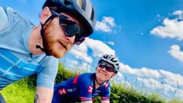 Katie Archibald and her partner Rab Wardell