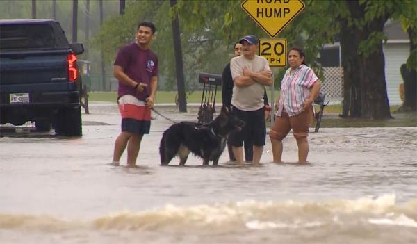 Heavy flooding in the Dallas metro area of Texas