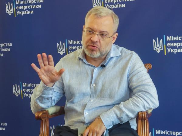Ukraine's Energy Minister Galushchenko speaks with Reuters in Kyiv