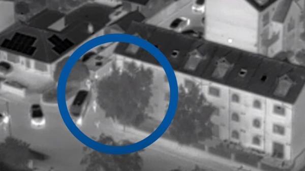 Police released aerial footage of the arrest of a 36-year-old man on suspicion of Olivia's murder