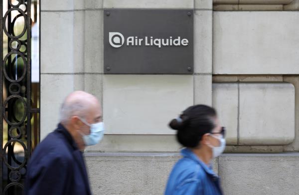 Air Liquide logo is seen in Paris