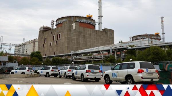 A motorcade transporting the International Atomic Energy Agency (IAEA) expert mission, escorted by the Russian military, arrives at the Zaporizhzhia Nuclear Power Plant in the course of Ukraine-Russia conflict outside Enerhodar in the Zaporizhzhia region, Ukraine, September 1, 2022. REUTERS/Alexander Ermochenko