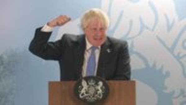 Boris Johnson gives one of his last speeches as Prime Minister.