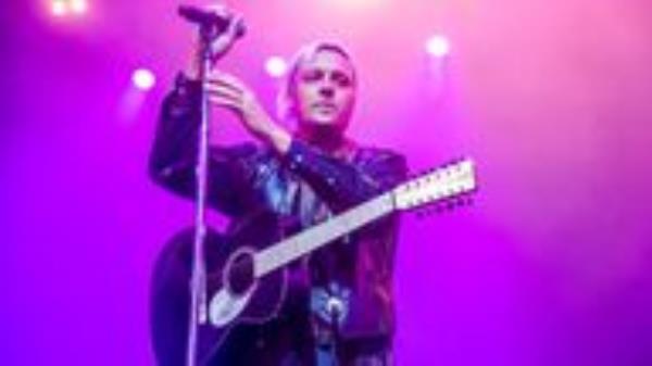 Win Butler of Arcade Fire performs at the Coachella Music & Arts Festival at the Empire Polo Club on Friday, April 15, 2022, in Indio, Calif. (Photo by Amy Harris/Invision/AP)
