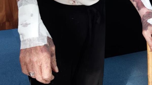 Grandfather arrested after police go to wrong house in Potton, Bedfordshire. Pic: Kayla/Twitter