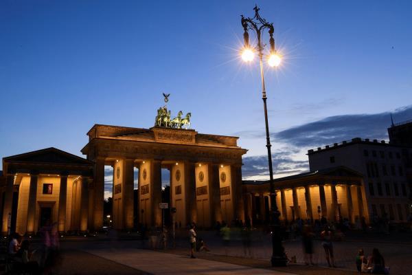 Facade lighting of landmarks in Berlin