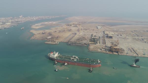 The second Aframax-sized oil tanker sold to Venezuela is seen in Bushehr coast