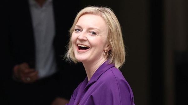 Liz Truss arrives at the Conservative Party headquarters, after being announced as Britain's next Prime Minister, in London, Britain September 5, 2022. REUTERS/Phil Noble
