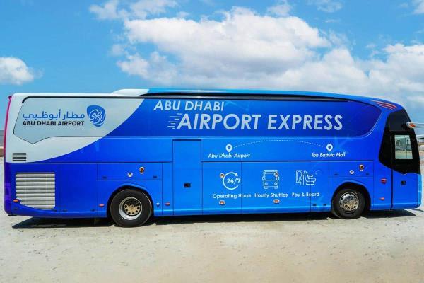 shuttle bus service, Abu Dhabi Airports, AUH Express