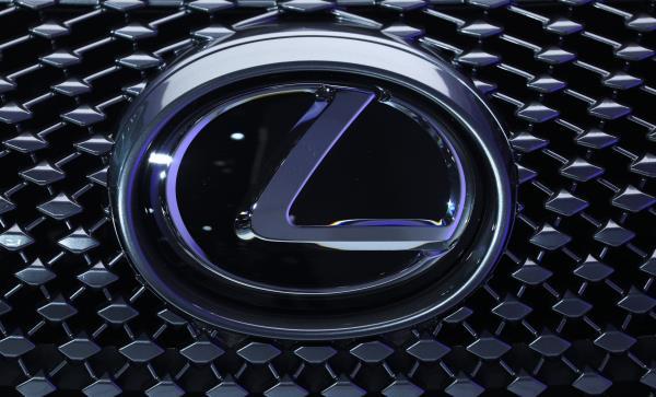 The Lexus logo is seen at the North American International Auto Show in Detroit, Michigan