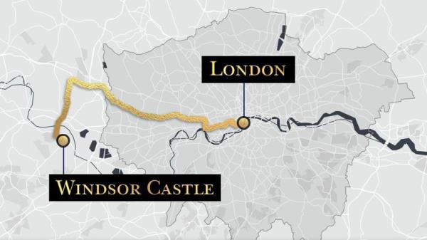 The Queen's coffin will be taken to Windsor Castle