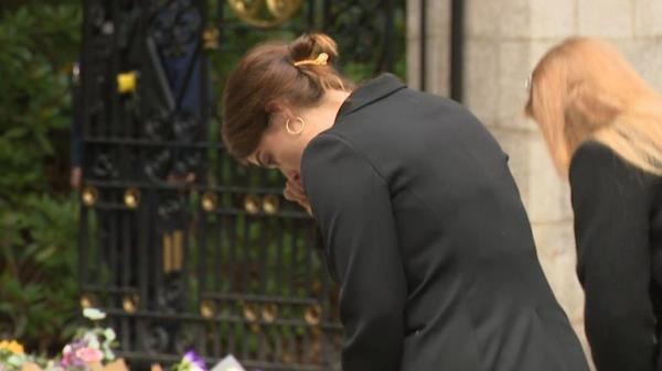 Members of the royal family at Crathie Kirk