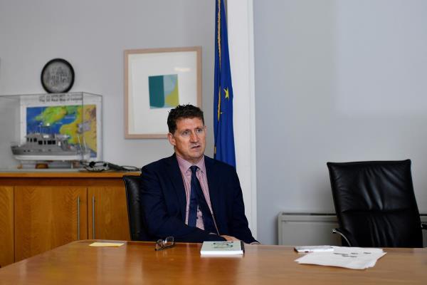 Ireland's Minister for Transport, Climate, Environment and Communications Eamon Ryan in Dublin