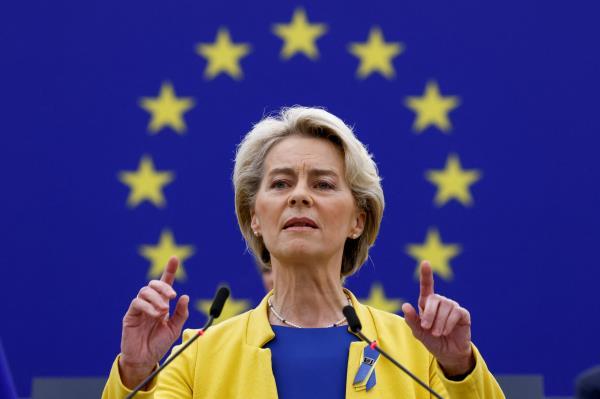 European Commission President Von der Leyen delivers state of the European Union address, in Strasbourg