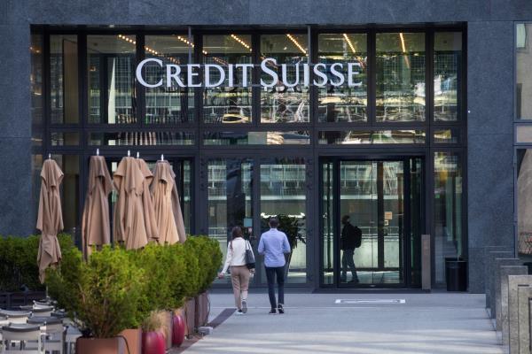 Logo of Swiss bank Credit Suisse is seen in Zurich