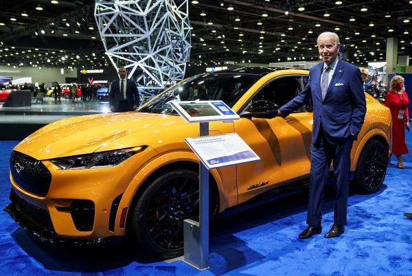 U.S. President Biden visits the Detroit Auto Show in Detroit, Michigan
