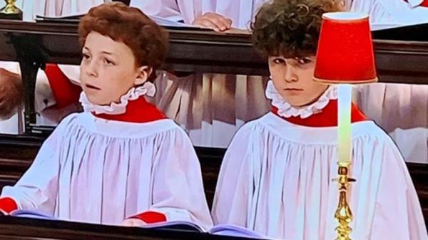 Choir singers at the Queen's funeral