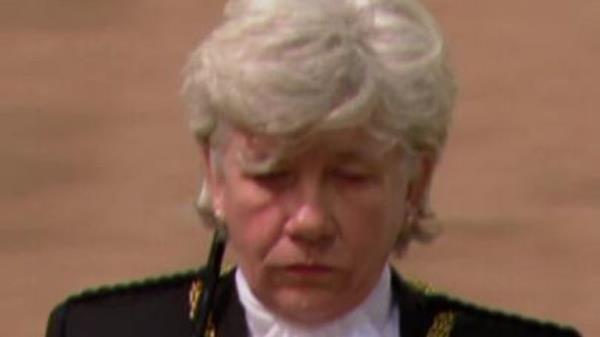 Black Rod pays her final respects to Queen