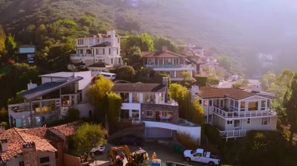 In the foreground is the $3.2 million home Alex Hall sold