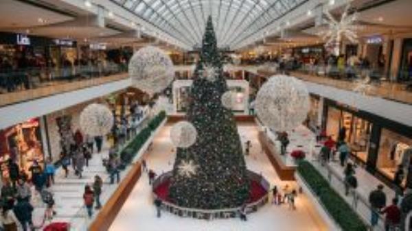 People shop in The Galleria mall during Black Friday on November 26, 2021 in Houston, Texas. 