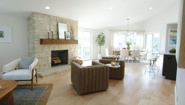 Gothic fireplace remodeled