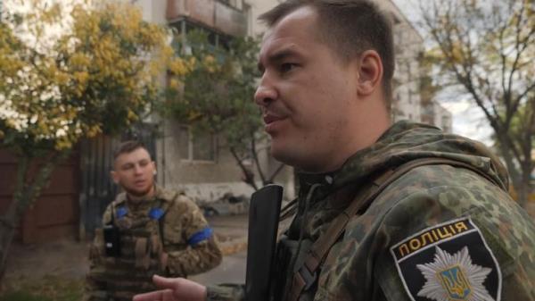 'It's just our second day here,' the policeman, Dmytro, tells them. 'We can't fix everything at once.'