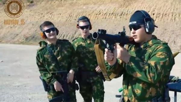 Ramzan Kadyrov's three teenage sons (Pic: Telegram)