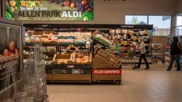 Aldi displays items in the cartons they were packed in.