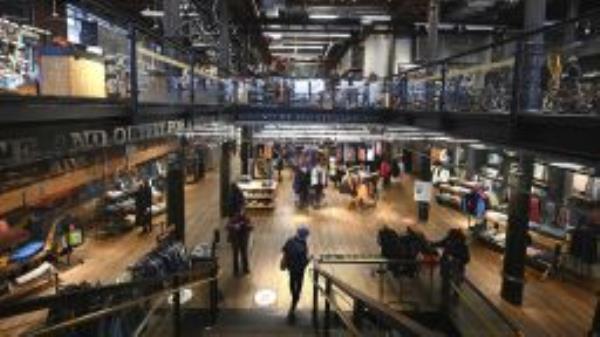 View of the REI (Recreational Equipment Inc.) retail store in the SoHo neighborhood of Manhattan, New York, on February 25.