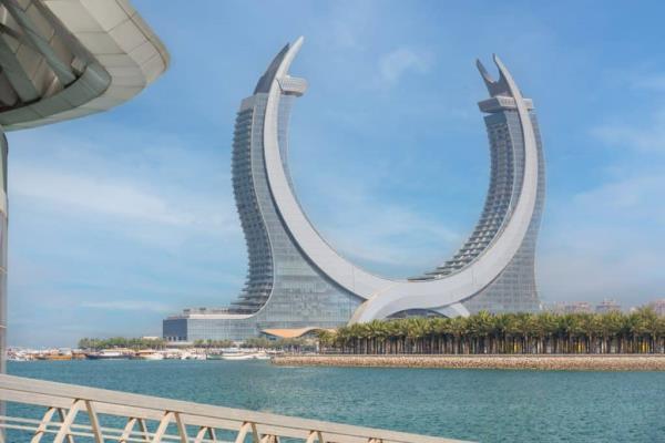 FIFA World Cup Qatar 2022 Katara Towers in Lusail Raffles and Fairmont